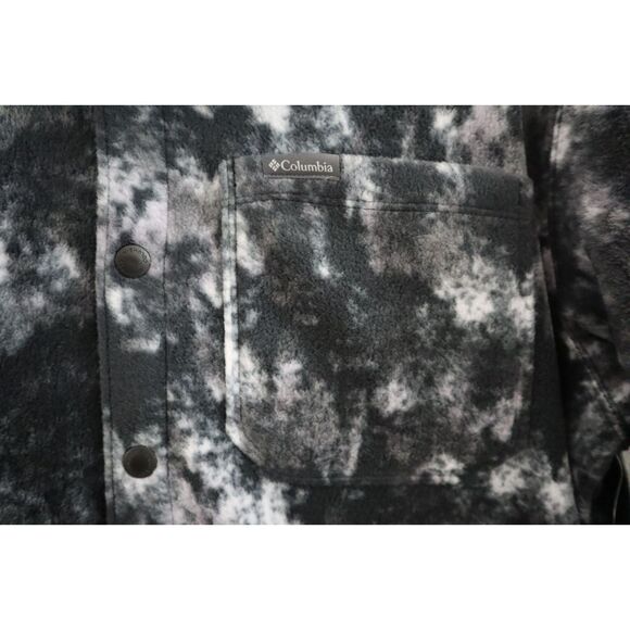 Columbia AM1854-010 Men's Sz M Black Timberwild Steens Mountain Printed Shacket - Picture 5 of 6